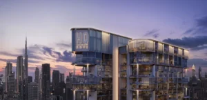 HQ by Rove in Business Bay Dubai – branded commercial tower with panoramic views of Burj Khalifa and Downtown skyline – premium offices by IRTH Developer presented by Tohid Fetrat.