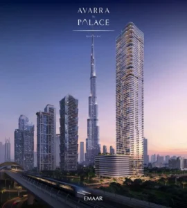 Avarra by Palace by Emaar — luxury residential tower in Business Bay Dubai with panoramic views of Burj Khalifa and Downtown skyline — presented by Tohid Fetrat.