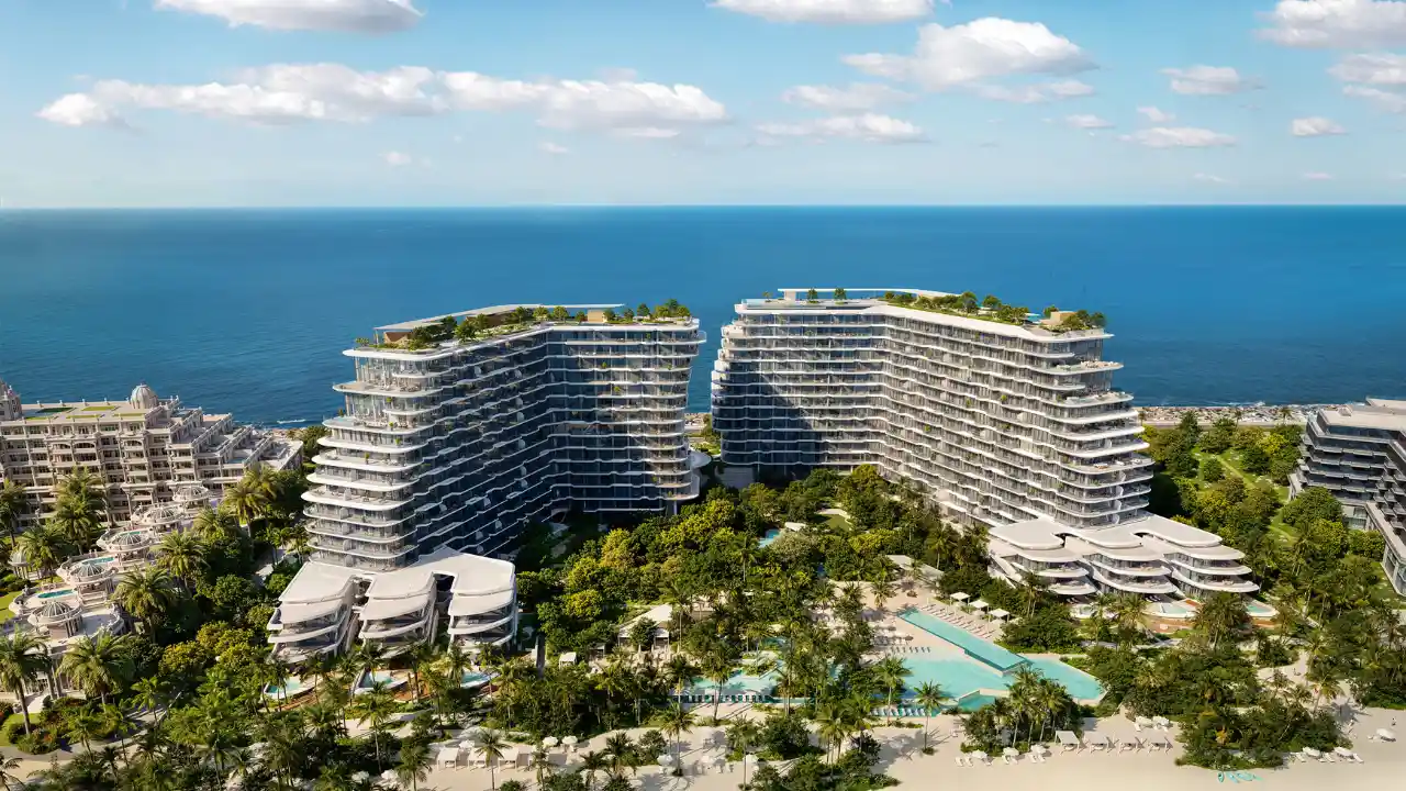 Passo by Beyond on Palm Jumeirah – luxury beachfront residences with panoramic sea views, lush greenery, and elegant modern architecture, presented by Tohid Fetrat.