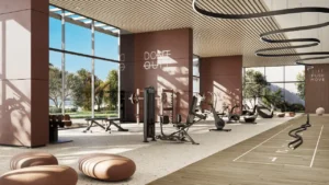 State-of-the-art fitness center at The Edit at d3 by Meraas in Dubai Design District