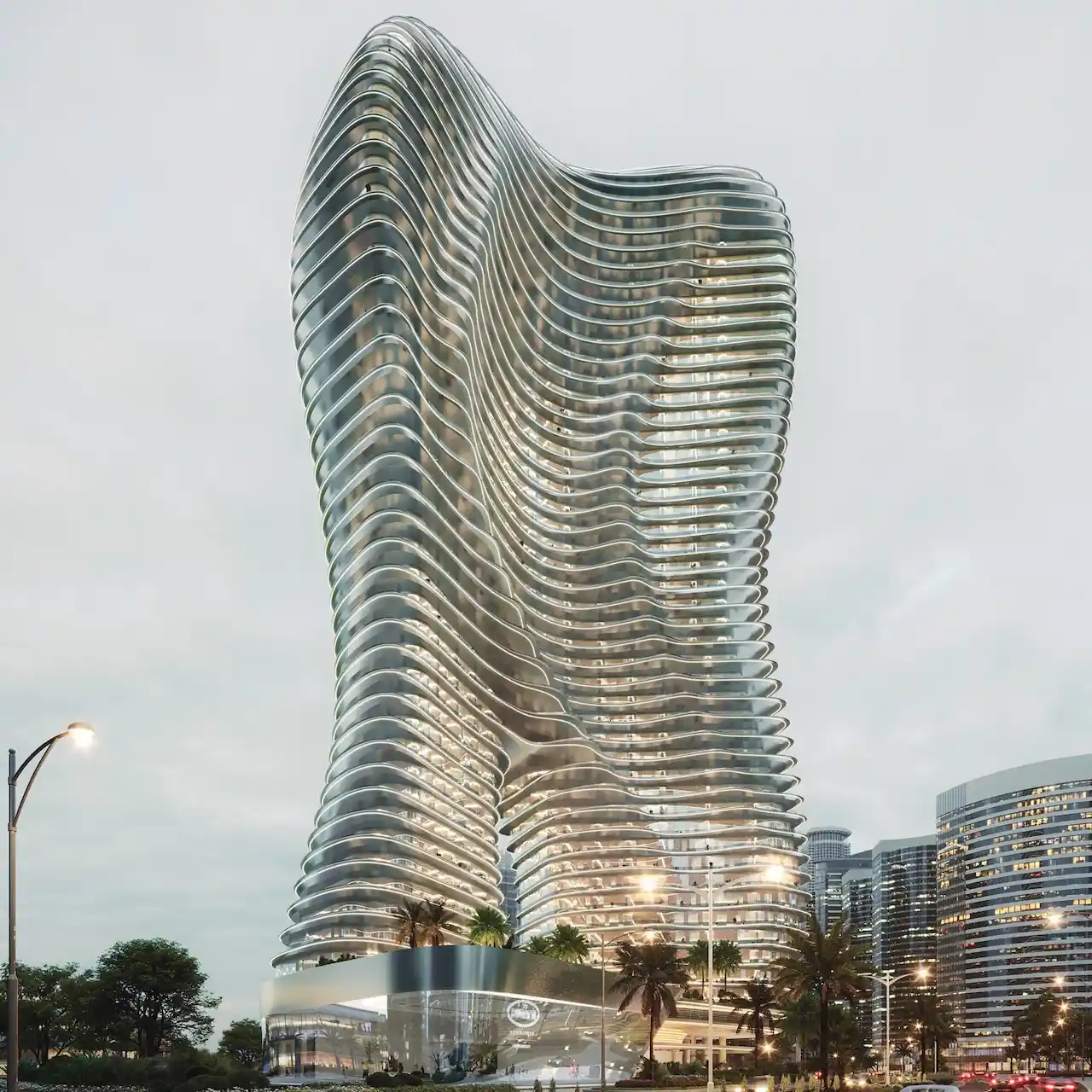 Bugatti Residences by Binghatti in Business Bay Dubai, featuring a sculptural luxury residential tower inspired by the Bugatti brand. Presented by Tohid Fetrat.