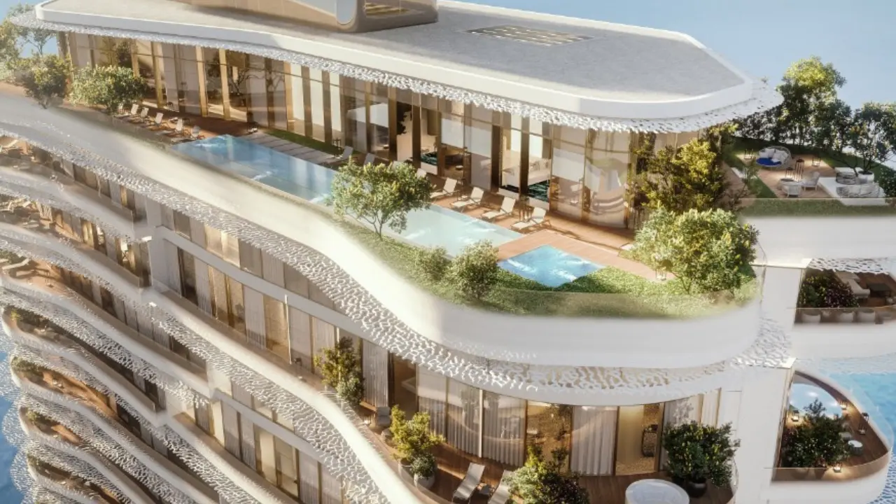 Bulgari Lighthouse by Meraas Dubai — ultra-luxury waterfront residences on Jumeirah Bay Island with private pools — presented by Tohid Fetrat.
