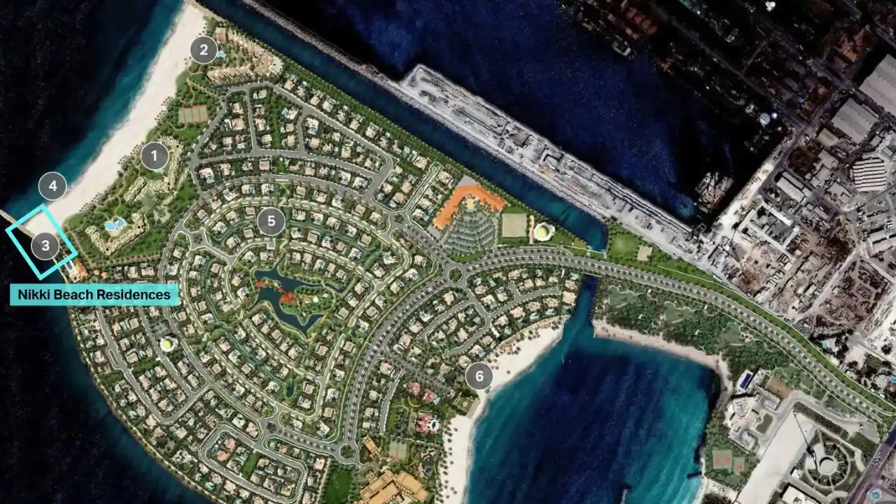 Pearl Jumeira by Meraas — beachfront island community in Dubai with Nikki Beach Residences and luxury villas — presented by Tohid Fetrat.