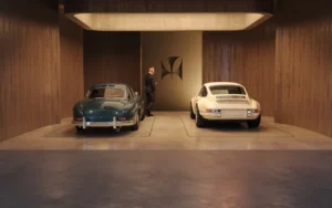 VIP valet parking at Haus of Tenet by IRTH in Business Bay, Dubai, featuring classic luxury vehicles, refined architectural finishes, and a private arrival experience designed for executive users, presented by Tohid Fetrat