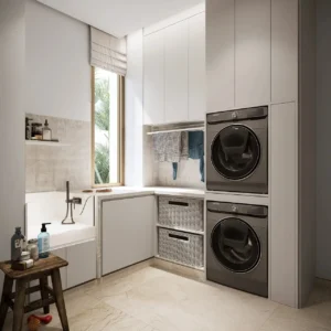 Bay Villas Semi Detached Villas Type A pet area with laundry and grooming space Island B Dubai Islands Presented by Tohid Fetrat