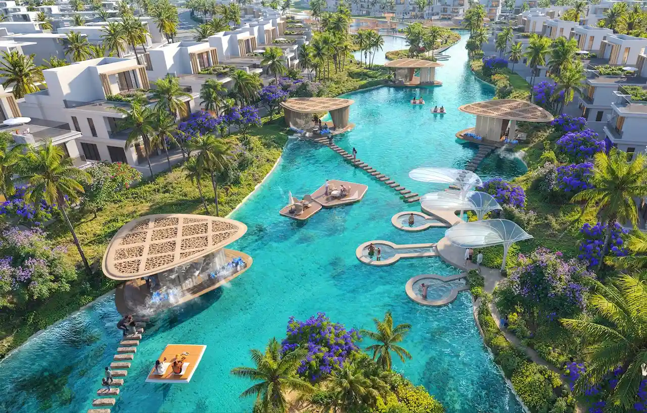 Antigua at DAMAC Islands 2 lagoon villa waterfront leisure spaces community Dubai Presented by Tohid Fetrat