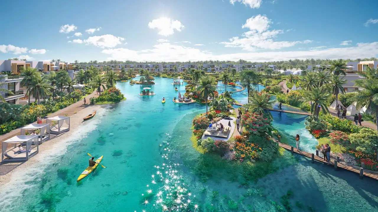 Antigua at DAMAC Islands 2 lagoon waterfront leisure landscape community Dubai Presented by Tohid Fetrat
