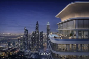 Emaar Beachfront luxury skyline terrace lifestyle Dubai Presented by Tohid Fetrat