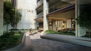Sea Cliff Residence lobby entrance landscape Dubai Islands Dubai Presented by Tohid Fetrat