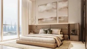 Sea Cliff Residence bedroom interior view Dubai Islands Dubai Presented by Tohid Fetrat