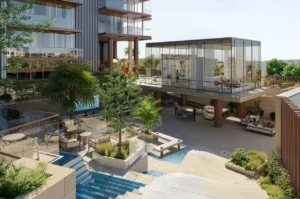 Sea Cliff Residence landscaped courtyard amenities Dubai Islands Dubai Presented by Tohid Fetrat