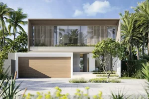 Waterfront Villas Type A modern facade exterior Island B Dubai Islands Presented by Tohid Fetrat