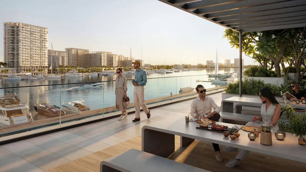 Aurea waterfront terrace lifestyle at Rashid Yachts & Marina in Mina Rashid, Dubai - Presented by Tohid Fetrat