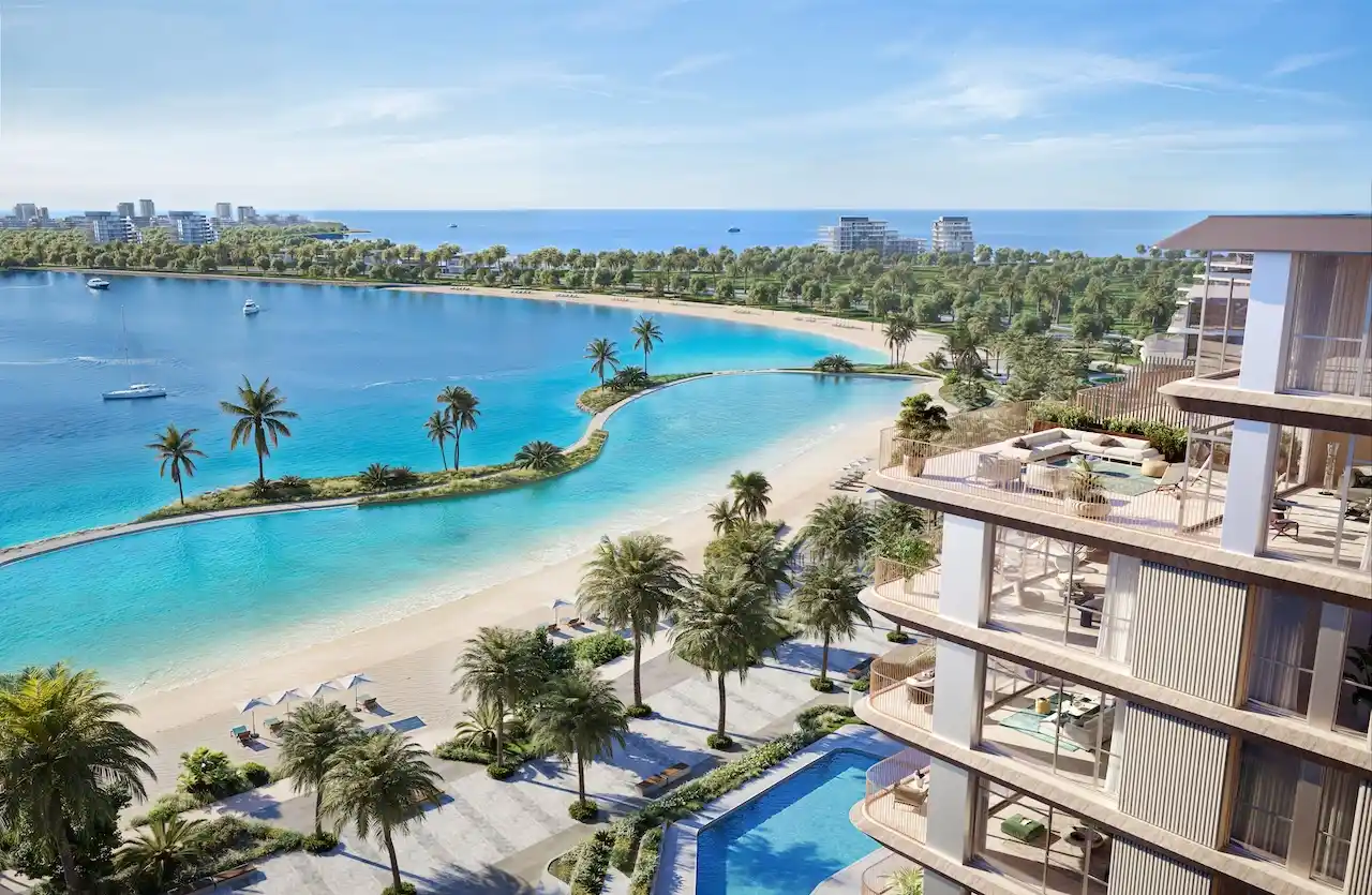 beachfront lagoon view at Bay Grove Residences on Dubai Islands Island B in Dubai presented by Tohid Fetrat