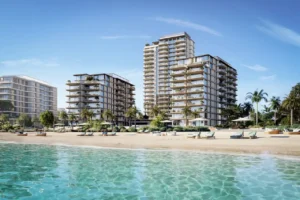 beachfront residential towers at Bay Grove Residences on Dubai Islands Island B in Dubai presented by Tohid Fetrat