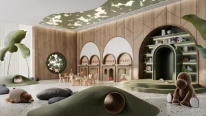 kids playroom interior at Bay Grove Residences on Dubai Islands Island B in Dubai presented by Tohid Fetrat