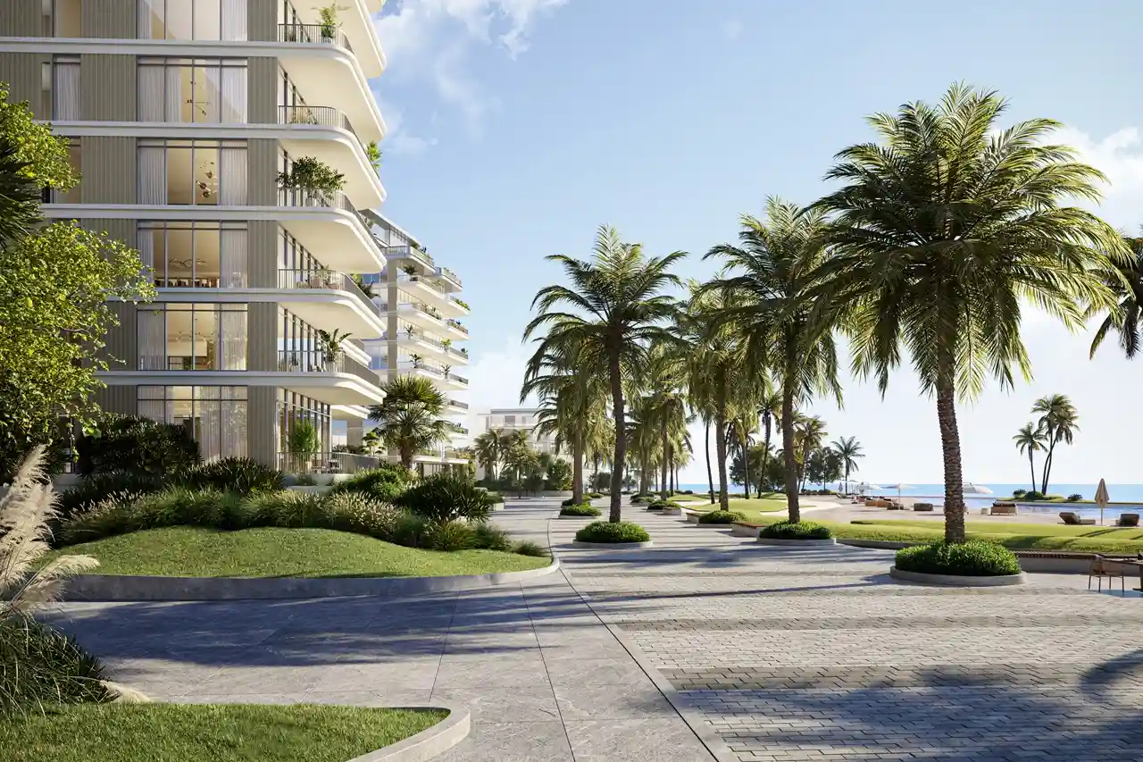 Beachfront promenade at Bay Grove Residences Phase 1 Dubai Islands Island B Presented by Tohid Fetrat