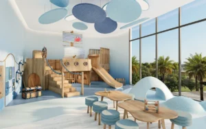 Children's playroom at Bay Grove Residences Phase 2 Dubai Islands Island B Presented by Tohid Fetrat