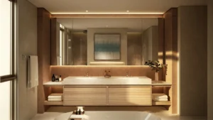 Four bedroom bathroom interior at Bay Grove Residences Phase 4 Dubai Islands Island B. Presented by Tohid Fetrat