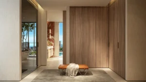 Penthouse dressing room interior at Bay Grove Residences Phase 4 Dubai Islands Island B. Presented by Tohid Fetrat
