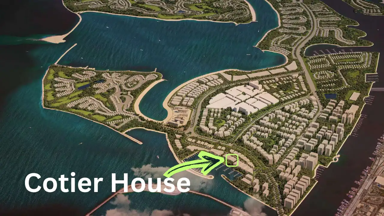 Cotier House at Dubai Islands by Imtiaz location map showing the project position within the Dubai Islands waterfront community in Dubai Presented by Tohid Fetrat