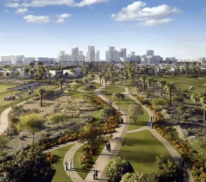 Grove Ridge at Emaar South by Emaar Properties landscaped community park in Dubai Presented by Tohid Fetrat