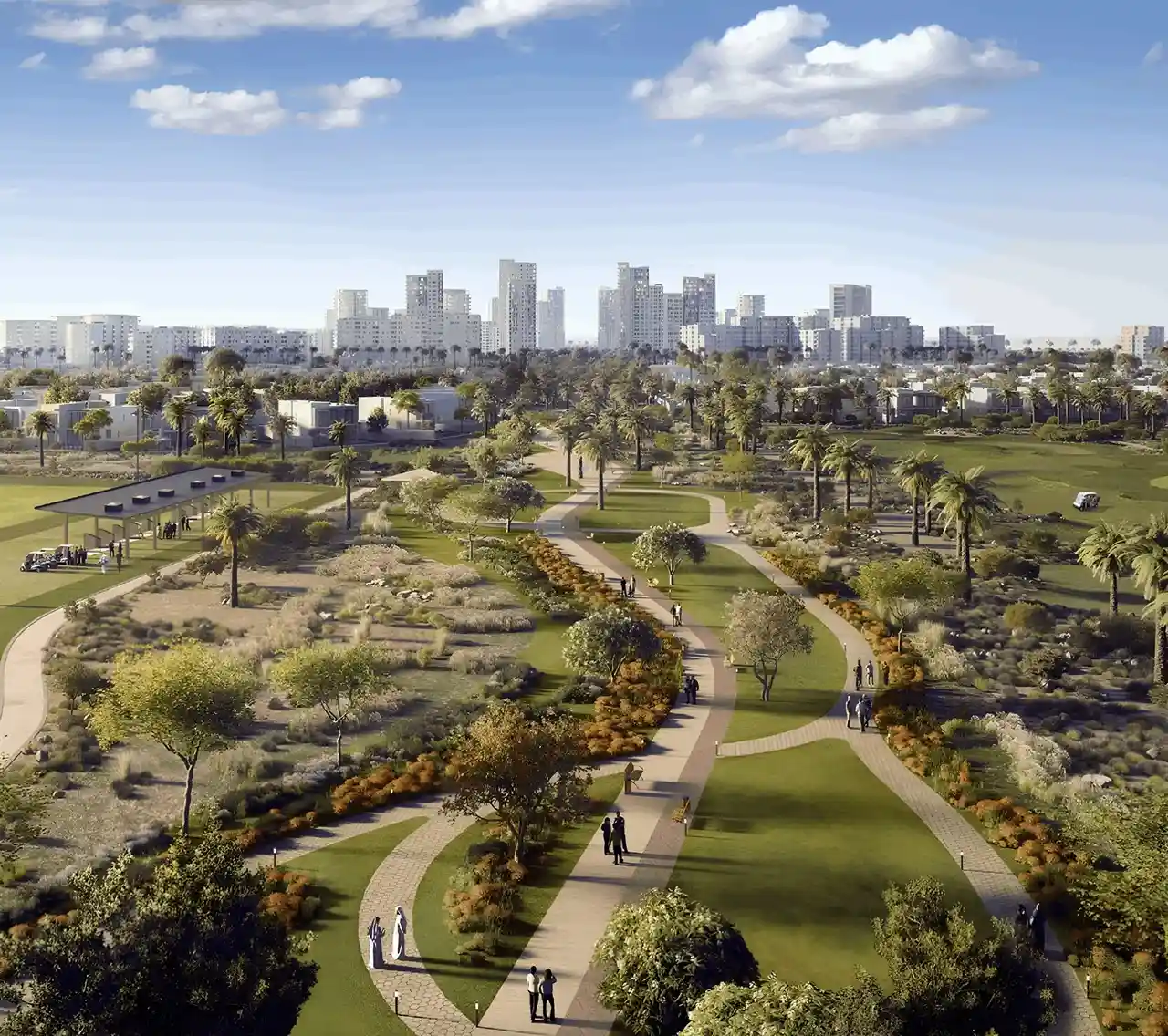 Grove Ridge at Emaar South by Emaar Properties landscaped community park in Dubai Presented by Tohid Fetrat