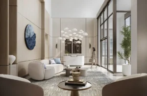 Grove Ridge at Emaar South by Emaar Properties lobby interior in Dubai Presented by Tohid Fetrat