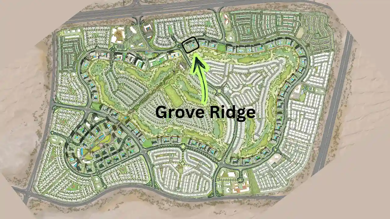 Grove Ridge at Emaar South by Emaar Properties master plan location map within the community in Dubai Presented by Tohid Fetrat