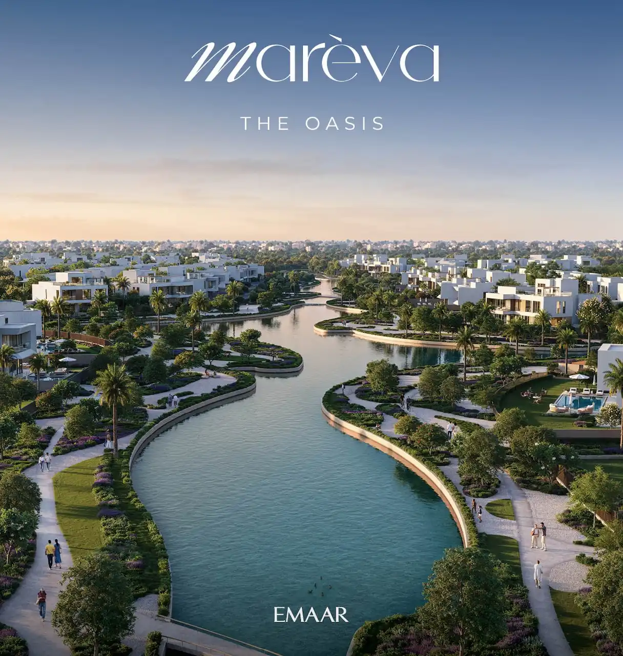 Mareva at The Oasis by Emaar masterplan with central lagoon, landscaped parks, and waterfront villas in Dubai - Presented by Tohid Fetrat