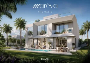 Mareva at The Oasis by Emaar modern villa with private pool, outdoor dining area, and landscaped garden in Dubai - Presented by Tohid Fetrat