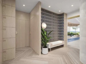 lobby corridor interior at Sunset Bay Grand by Imtiaz at Dubai Islands Presented by Tohid Fetrat