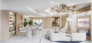 lounge bar and billiards area at Sunset Bay Grand by Imtiaz at Dubai Islands Presented by Tohid Fetrat