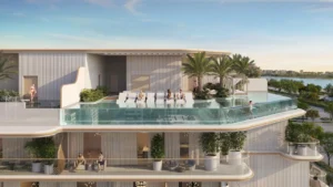 rooftop infinity pool at Sunset Bay Grand by Imtiaz at Dubai Islands Presented by Tohid Fetrat