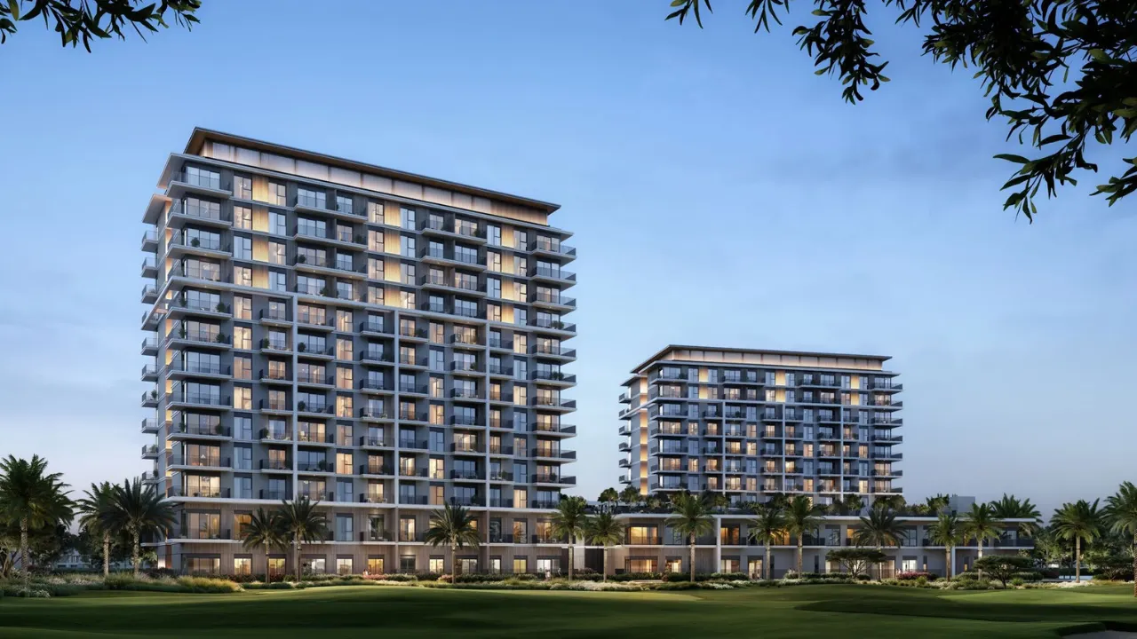 Modern residential towers at Vista Ridge in Emaar South villas and townhouses and apartments for sale community Dubai Presented by Tohid Fetrat