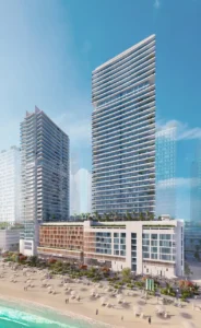 Beach Vista at Emaar Beachfront by Emaar twin residential towers with beachfront podium landscaped areas and direct beach access in Dubai - Presented by Tohid Fetrat