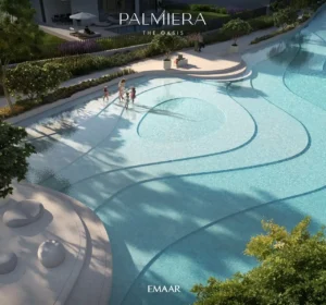 Palmiera at The Oasis by Emaar shallow lagoon area with curved design and family friendly setting in Dubai - Presented by Tohid Fetrat