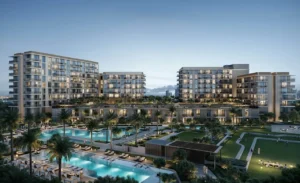Sera 1 at Rashid Yachts & Marina by Emaar residential buildings with podium pool landscaped gardens and leisure amenities in Dubai - Presented by Tohid Fetrat