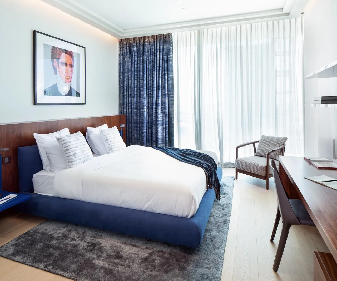 The Lana Residences Dorchester Collection by Omniyat 4 bedroom duplex bedroom with modern minimalist design natural light and premium finishes in Dubai - Presented by Tohid Fetrat