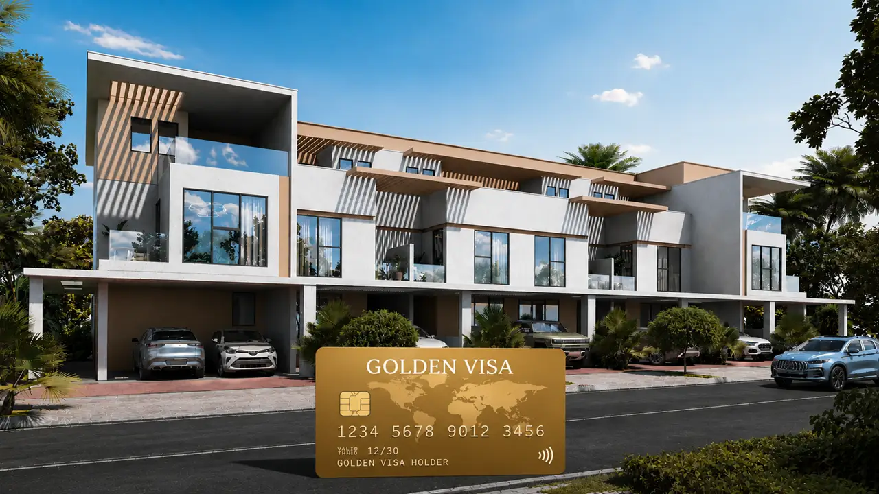 Bahamas at DAMAC Islands 2 Golden Visa eligible luxury townhouses with modern architecture and landscaped community in Dubai Presented by Tohid Fetrat