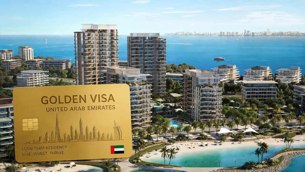 Bay Grove Residences Phase 1 waterfront community with UAE Golden Visa concept featured in Dubai Presented by Tohid Fetrat