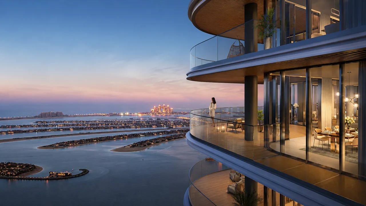 Bayview luxury residence overlooking Palm Jumeirah during construction update June 2025 in Dubai Presented by Tohid Fetrat