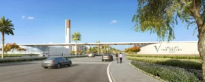 EDEN at The Valley by Emaar community entrance and landscaped boulevard in Dubai - Presented by Tohid Fetrat