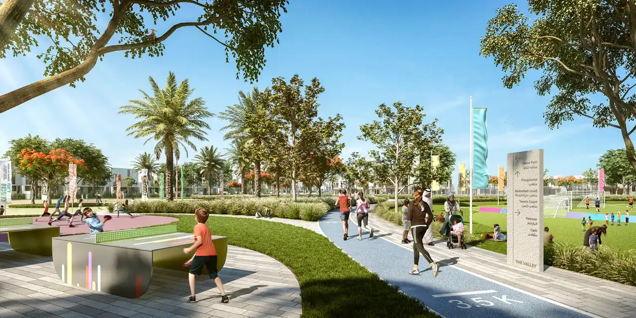 EDEN at The Valley by Emaar outdoor recreation park and jogging trails in Dubai - Presented by Tohid Fetrat