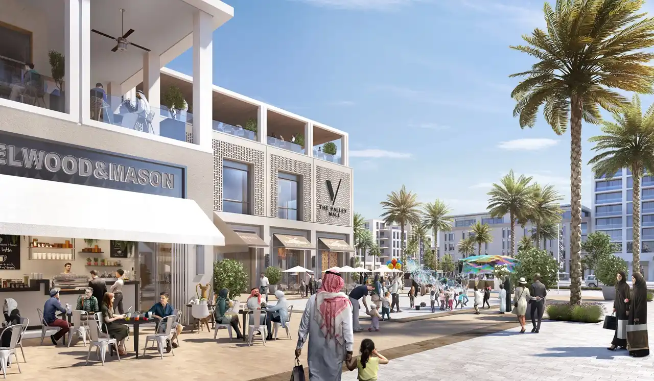 EDEN at The Valley by Emaar retail promenade and outdoor social spaces in Dubai - Presented by Tohid Fetrat