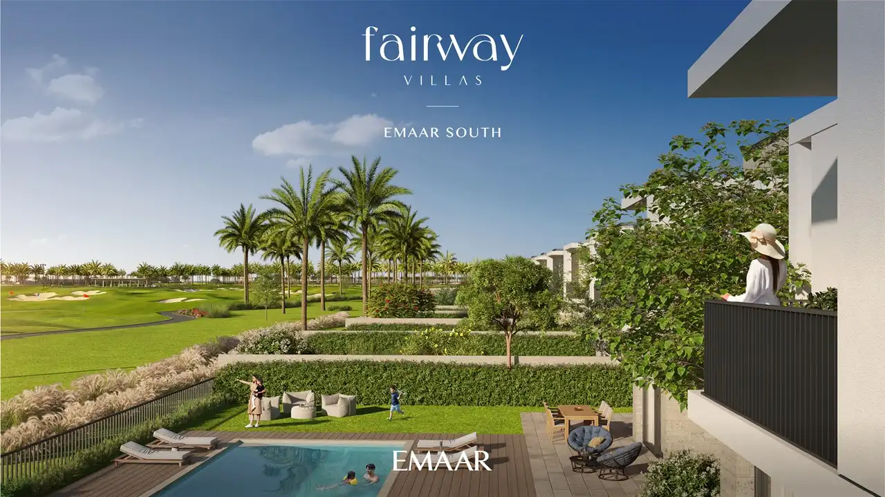 Fairway Villas at Emaar South by Emaar luxury golf front villas with private garden and pool overlooking landscaped fairways in Dubai - Presented by Tohid Fetrat