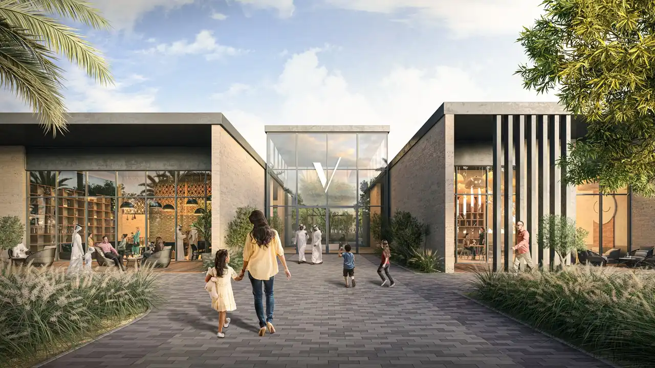 NARA at The Valley by Emaar community clubhouse entrance and lifestyle amenities in Dubai - Presented by Tohid Fetrat