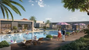 NARA at The Valley by Emaar community swimming pool and leisure amenities in Dubai - Presented by Tohid Fetrat