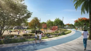 NARA at The Valley by Emaar family park playground and jogging track in Dubai - Presented by Tohid Fetrat