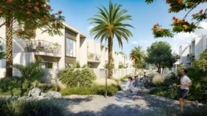 NARA at The Valley by Emaar landscaped community walkway and townhouse surroundings in Dubai - Presented by Tohid Fetrat